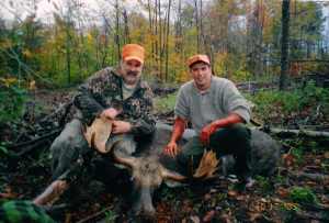 Kevin and Man with Moose